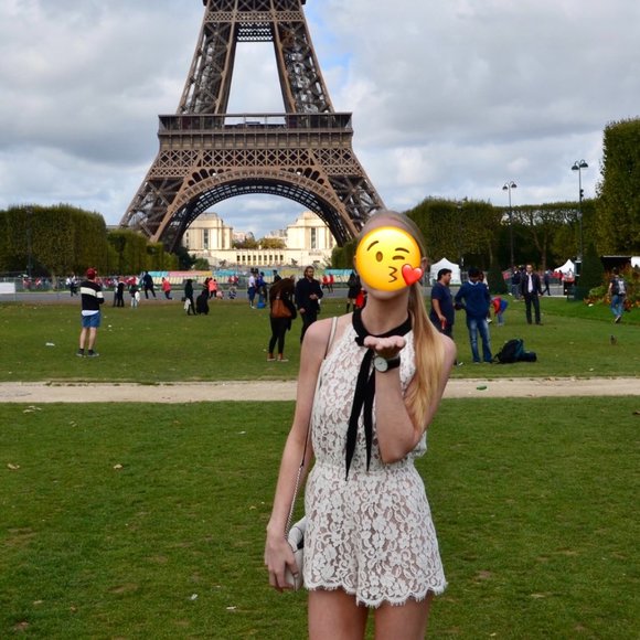 Endless Rose Tied Ribbon Lace Romper S - Picture 7 of 7